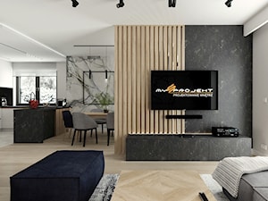 Projekt domu w Wieliszewie - Salon, styl nowoczesny - zdjęcie od Mysprojekt Marek Myszkowski