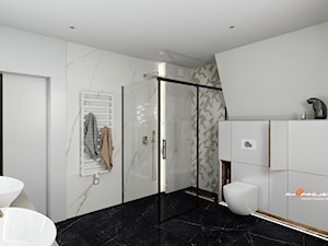 Projekt łazienki w Łomiankach - Łazienka, styl minimalistyczny - zdjęcie od Mysprojekt Marek Myszkowski