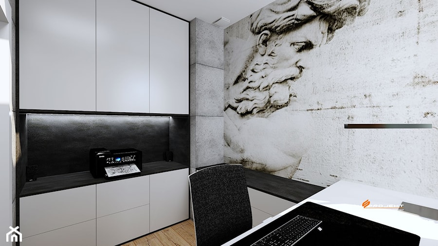 Projekt biura w Legionowie - Biuro, styl nowoczesny - zdjęcie od Mysprojekt Marek Myszkowski