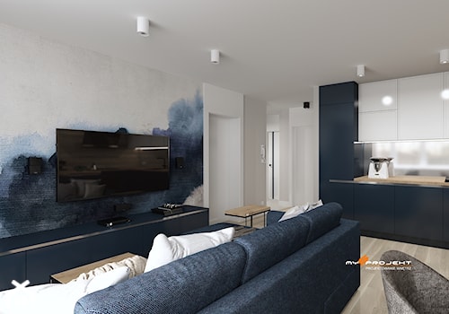 Projekt mieszkania w Nasielsku - Salon, styl skandynawski - zdjęcie od Mysprojekt Marek Myszkowski