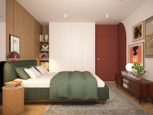 MIESZKANIE AK WE WROCŁAWIU - Sypialnia, styl nowoczesny - zdjęcie od LUCYNA JAŚKIEWICZ Architektura & Wnętrza