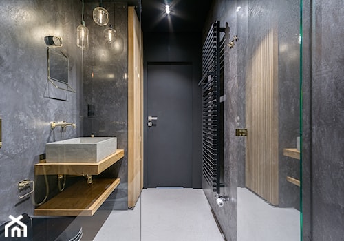 Penthouse 197 - Średnia bez okna z punktowym oświetleniem łazienka, styl minimalistyczny - zdjęcie od skandynawskieuchwyty