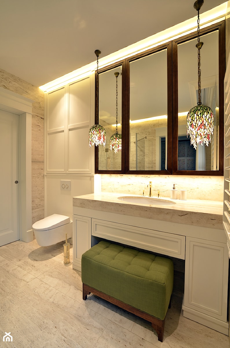 LAZIENKI DLA "NIEJ DLA NIEGO" - Średnia łazienka z oknem, styl tradycyjny - zdjęcie od SAFRANOW