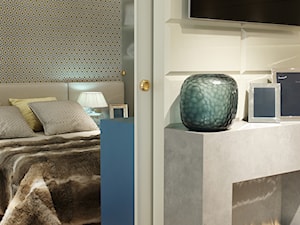 ZŁOTE - Średnia sypialnia, styl glamour - zdjęcie od SAFRANOW