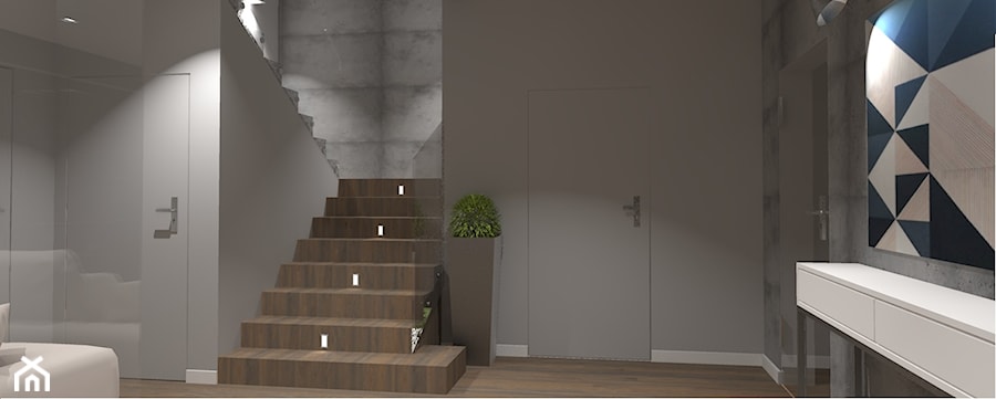 Dom w Serocku - Schody, styl nowoczesny - zdjęcie od LOMAdesign