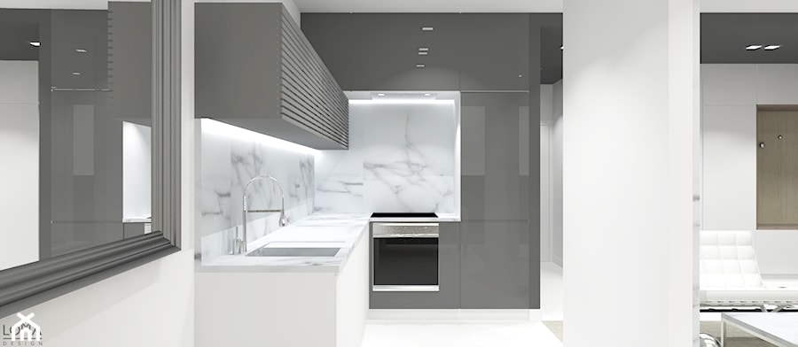 Mieszkanie Atelier Żoliborz - Kuchnia, styl nowoczesny - zdjęcie od LOMAdesign
