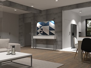 Dom w Serocku - Salon, styl nowoczesny - zdjęcie od LOMAdesign