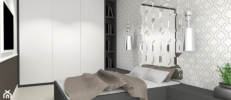 Mieszkanie Atelier Żoliborz - Sypialnia, styl nowoczesny - zdjęcie od LOMAdesign