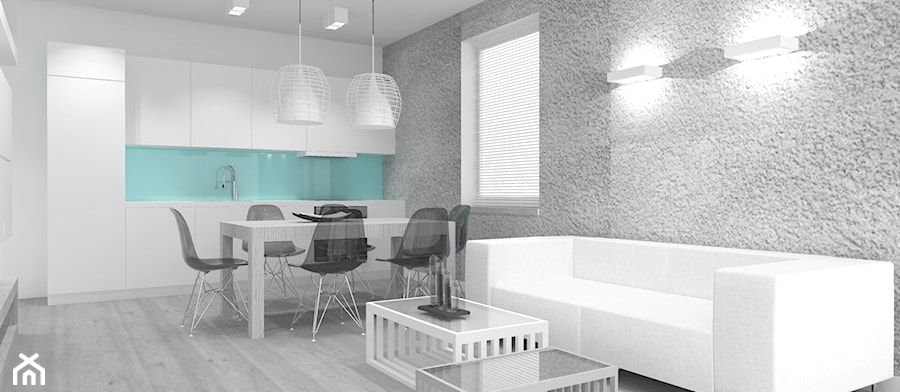Mieszkanie na Mokotowie - Salon, styl skandynawski - zdjęcie od LOMAdesign