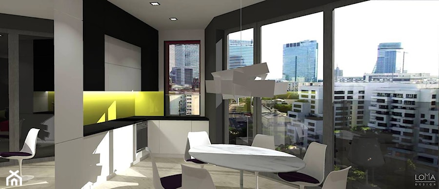 Mieszkanie Śródmieście - Kuchnia, styl nowoczesny - zdjęcie od LOMAdesign