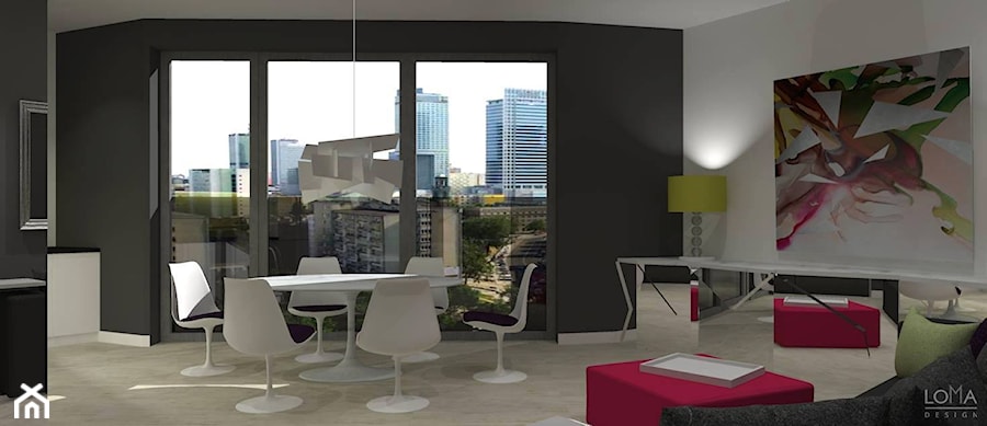 Mieszkanie Śródmieście - Jadalnia, styl nowoczesny - zdjęcie od LOMAdesign