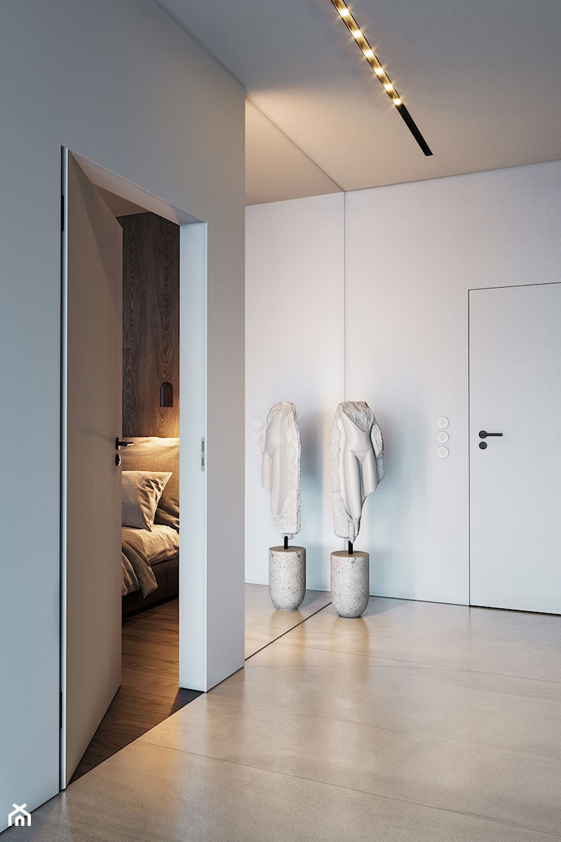 „Najpiękniejsze wnętrza z drzwiami DRE” - Hol / przedpokój, styl minimalistyczny - zdjęcie od DRE