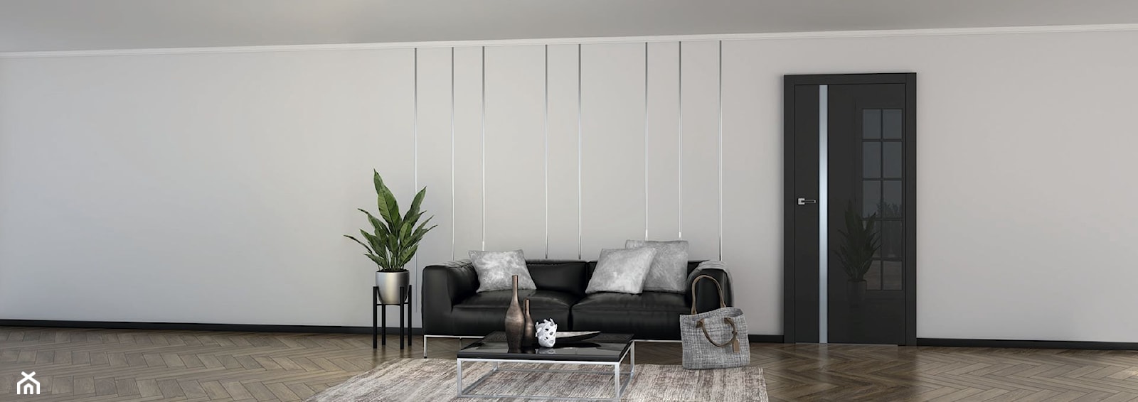 Vetro - Duży biały salon, styl minimalistyczny - zdjęcie od DRE - Homebook