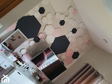 Aranżacje wnętrz - Pokój dziecka: Panele Gipsowe 3d - HONEY COMB w barwieniu dekoracyjnym - Panels3d. Przeglądaj, dodawaj i zapisuj najlepsze zdjęcia, pomysły i inspiracje designerskie. W bazie mamy już prawie milion fotografii!