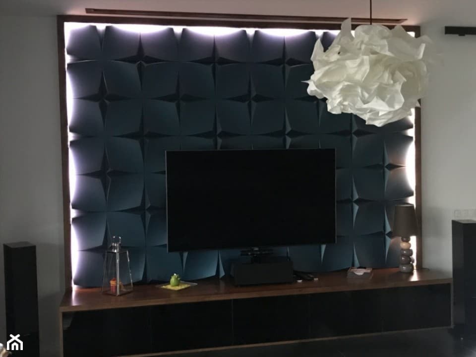 PANEL GIPSOWY 3D - UNIQUE KARO W BARWIENIU DEKORACYJNYM - zdjęcie od Panels3d - Homebook