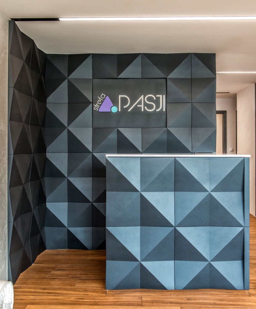 Panel gipsowy 3d - model Twist Envelope w barwieniu dekoracyjnym - zdjęcie od Panels3d