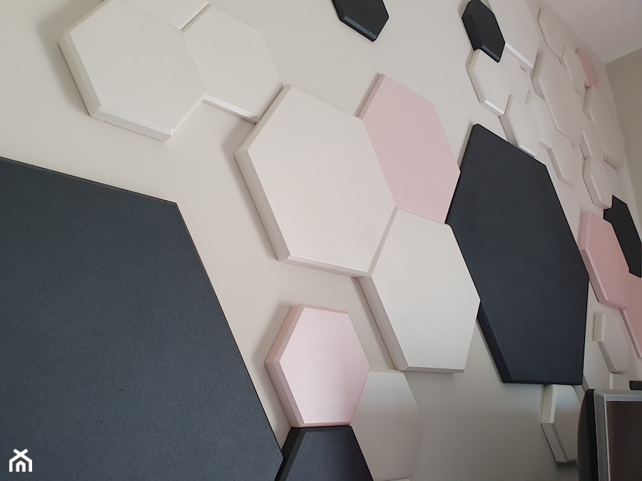 Panele Gipsowe 3d - HONEY COMB w barwieniu dekoracyjnym - zdjęcie od Panels3d