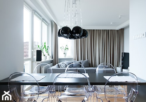 Mieszkanie dla młodej pary - Jadalnia, styl nowoczesny - zdjęcie od Bracia Burawscy Architekci Sp. z o.o