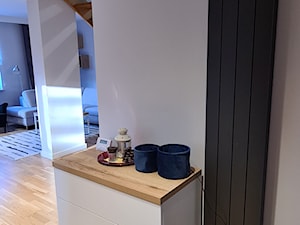 Projekt kuchni z salonem - Nowy Sącz 49m2 - Salon, styl nowoczesny - zdjęcie od GProjekt studio projektowania wnętrz
