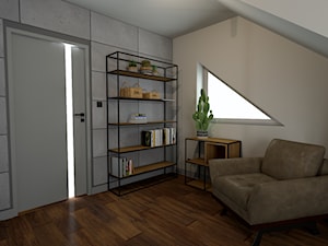 Projekt domu w zabudowie szeregowej w Krakowie - Biuro, styl nowoczesny - zdjęcie od GProjekt studio projektowania wnętrz
