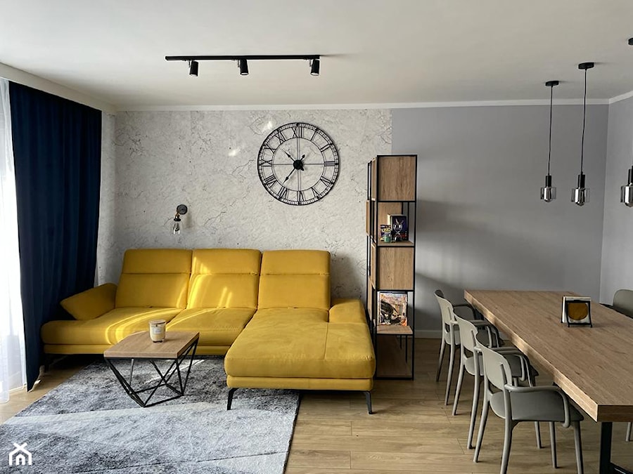 Projekt wnętrza w domu jednorodzinnym - Salon, styl nowoczesny - zdjęcie od GProjekt studio projektowania wnętrz