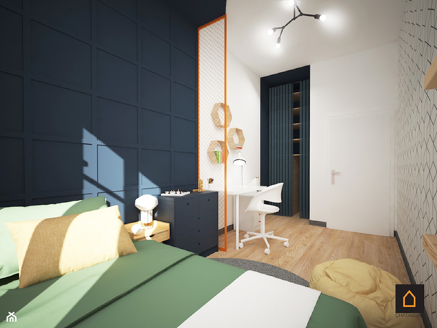 Pokój nastolatka - zdjęcie od CHATA studio - Homebook