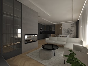 Osiedle Klematis - Salon, styl minimalistyczny - zdjęcie od mcstudio Projektowanie wnętrz