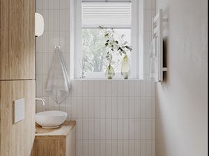 Projekt wnętrza parteru w domu jednorodzinnym - Łazienka, styl skandynawski - zdjęcie od Art Monkey Creative Studio