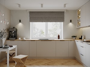 Projekt wnętrza parteru w domu jednorodzinnym - Kuchnia, styl skandynawski - zdjęcie od Art Monkey Creative Studio