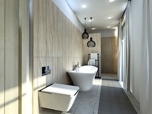 projekt łazienki w domu nad jeziorem - zdjęcie od ZW PRACOWNIA PROJEKTOWA