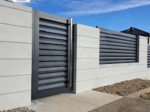 Nowoczesne ogrodzenie aluminiowe N01 ALFEN