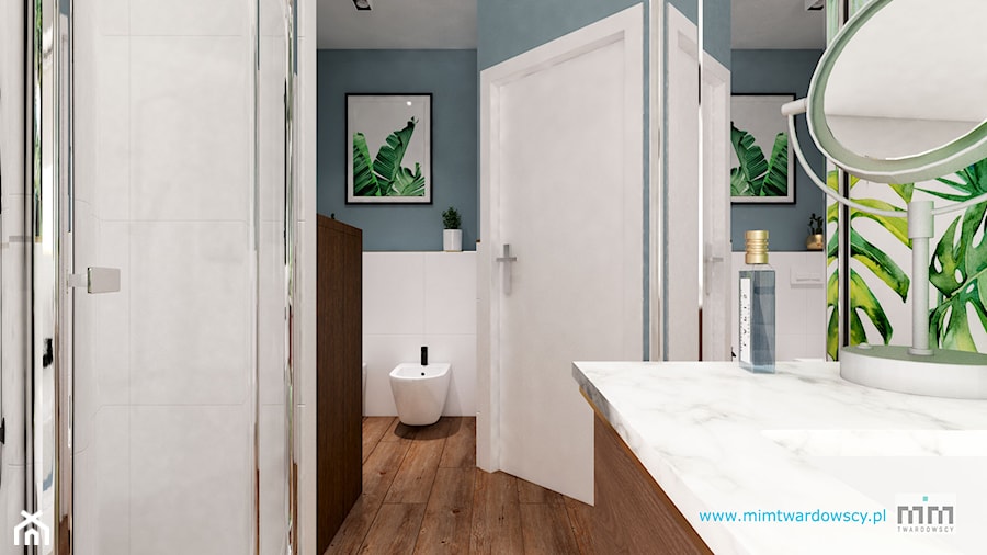 LEWA łazienka w zieleni :) - Łazienka, styl nowoczesny - zdjęcie od mimtwardowscy
