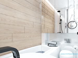 BED minimalizm ocieplony drewnem :) - Łazienka, styl minimalistyczny - zdjęcie od mimtwardowscy