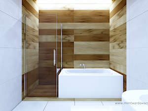DOM łazienka w leśnym domu :) - Średnia łazienka, styl nowoczesny - zdjęcie od mimtwardowscy