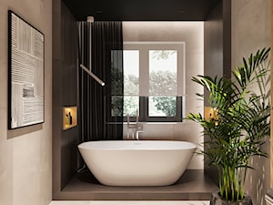 Średnia łazienka z oknem, styl minimalistyczny - zdjęcie od Sublime studio