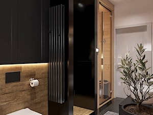 Średnia bez okna z punktowym oświetleniem łazienka, styl nowoczesny - zdjęcie od Sublime studio