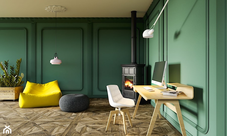 Energy - Mały zielony salon, styl vintage - zdjęcie od MARBET DESIGN