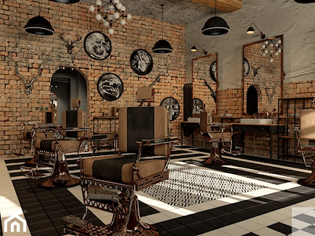 Aranżacje wnętrz - Wnętrza publiczne: BARBERSHOP - DESIGNYOURHOME. Przeglądaj, dodawaj i zapisuj najlepsze zdjęcia, pomysły i inspiracje designerskie. W bazie mamy już prawie milion fotografii!