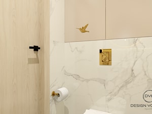 WC na parterze domu pod Olsztynem - Łazienka, styl glamour - zdjęcie od DESIGNYOURHOME