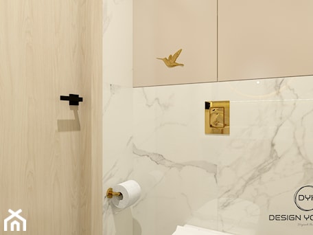 Aranżacje wnętrz - Łazienka: WC na parterze domu pod Olsztynem - Łazienka, styl glamour - DESIGNYOURHOME. Przeglądaj, dodawaj i zapisuj najlepsze zdjęcia, pomysły i inspiracje designerskie. W bazie mamy już prawie milion fotografii!