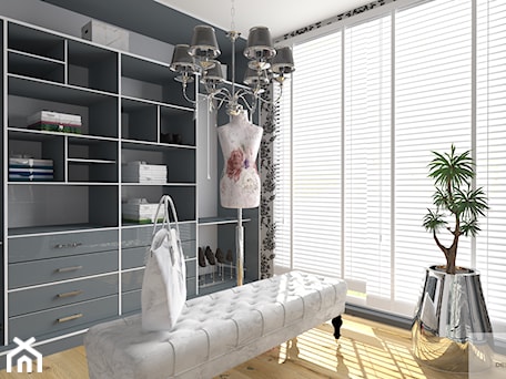 Aranżacje wnętrz - Garderoba: Garderoba w stylu Glamour - DESIGNYOURHOME. Przeglądaj, dodawaj i zapisuj najlepsze zdjęcia, pomysły i inspiracje designerskie. W bazie mamy już prawie milion fotografii!