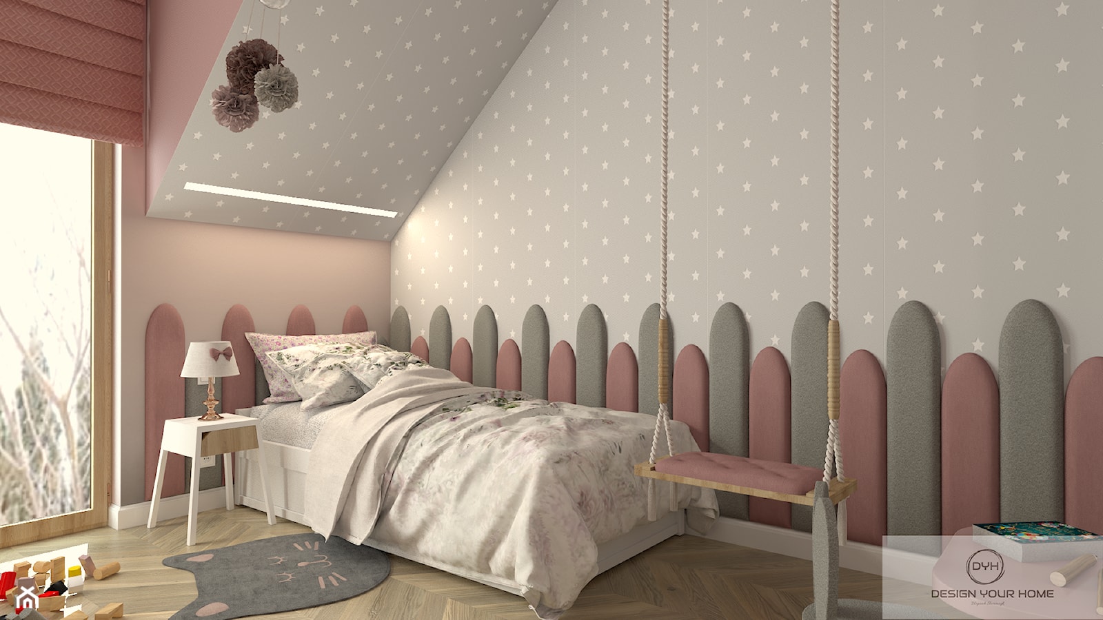 Pokój małej księżniczki - zdjęcie od DESIGNYOURHOME - Homebook