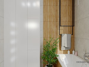 Łazienka z elementami drewna - Łazienka, styl nowoczesny - zdjęcie od DESIGNYOURHOME