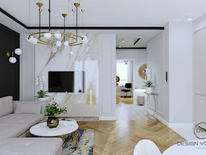 Mieszkanie dla dojrzałej pary w Siedlcach - Salon, styl glamour - zdjęcie od DESIGNYOURHOME