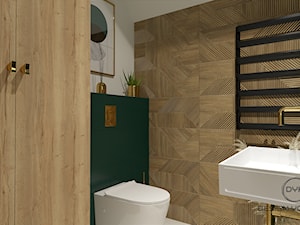 Zielone toaleta na parterze - Łazienka, styl industrialny - zdjęcie od DESIGNYOURHOME