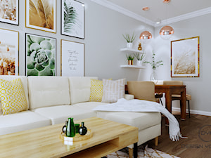 Warszawa mieszkanie 66 m2 na Grochowie - Salon, styl rustykalny - zdjęcie od DESIGNYOURHOME