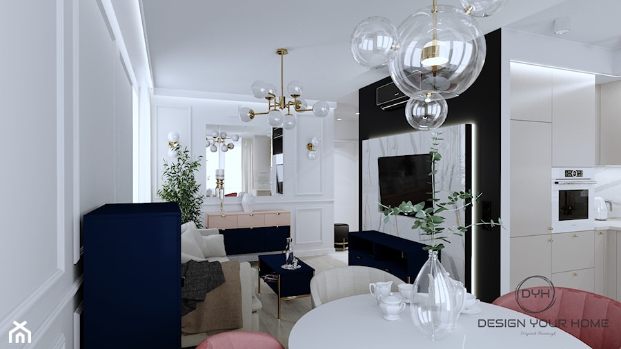 Warszawa, Anielewicza - Salon, styl glamour - zdjęcie od DESIGNYOURHOME