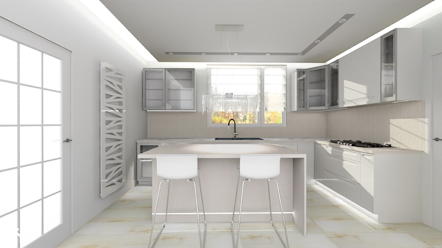 Projekt wnętrza mieszkalnego - Kuchnia, styl nowoczesny - zdjęcie od MW-Interiors