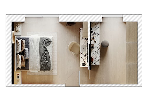 POZNAŃ 83m2 - Sypialnia, styl minimalistyczny - zdjęcie od JD Architects