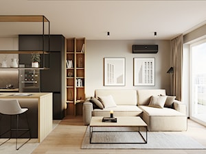 POZNAŃ 44m2 - Salon, styl minimalistyczny - zdjęcie od JD Architects